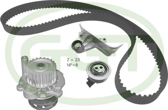 GGT KPA20167 - Pompa acqua + Kit cinghie dentate www.autoricambit.com