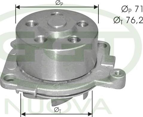 GGT PA10749 - Pompa acqua www.autoricambit.com