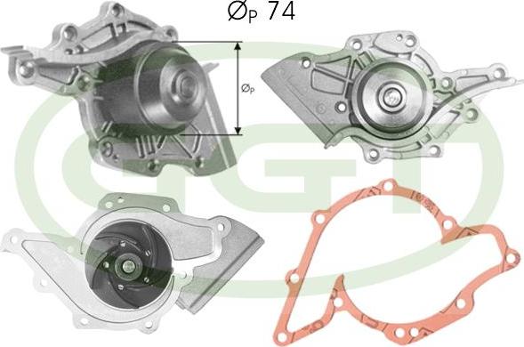 GGT PA10774 - Pompa acqua www.autoricambit.com