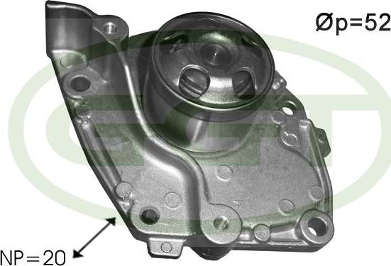 GGT PA12578 - Pompa acqua www.autoricambit.com