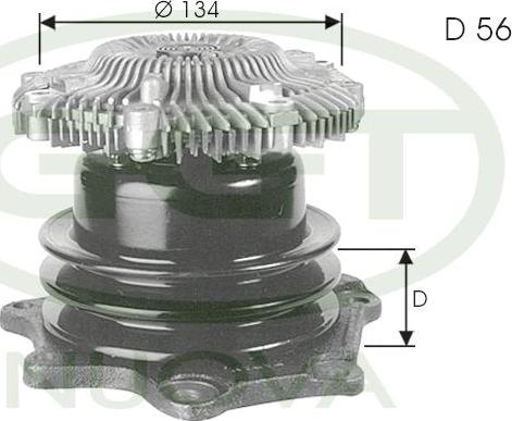 GGT PA12158 - Pompa acqua www.autoricambit.com