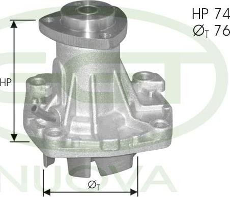 GGT PA12299 - Pompa acqua www.autoricambit.com