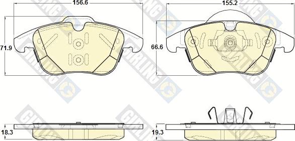 Magneti Marelli 363916060836 - Kit pastiglie freno, Freno a disco www.autoricambit.com