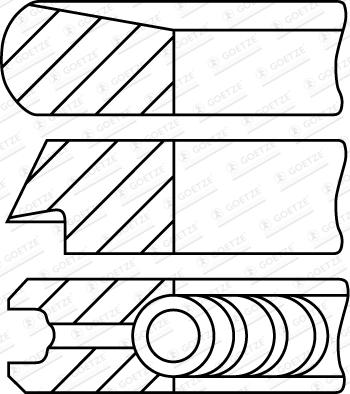 Goetze Engine 08-453107-00 - Kit fasce elastiche www.autoricambit.com