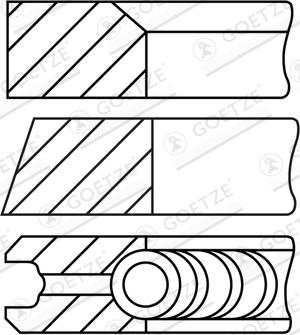 Goetze Engine 08-452907-00 - Kit fasce elastiche www.autoricambit.com