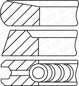 Goetze Engine 08-452607-00 - Kit fasce elastiche www.autoricambit.com