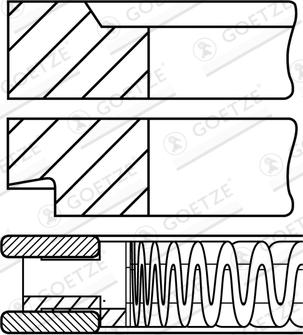 Goetze Engine 08-433900-00 - Kit fasce elastiche www.autoricambit.com