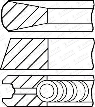 Goetze Engine 08-421606-00 - Kit fasce elastiche www.autoricambit.com