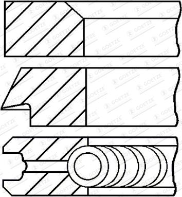 Goetze Engine 08-453000-00 - Kit fasce elastiche www.autoricambit.com