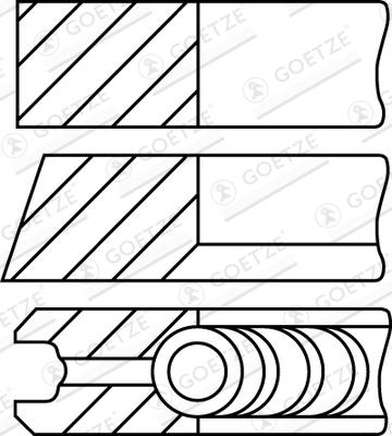 Goetze Engine 08-453600-00 - Kit fasce elastiche www.autoricambit.com