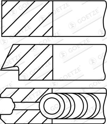 Goetze Engine 08-432200-30 - Kit fasce elastiche www.autoricambit.com