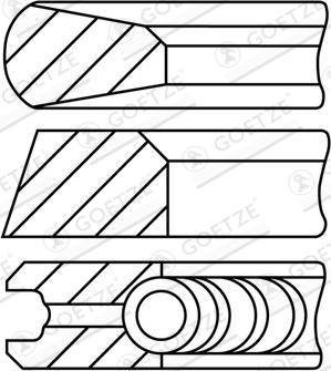 Goetze Engine 08-784800-10 - Kit fasce elastiche www.autoricambit.com