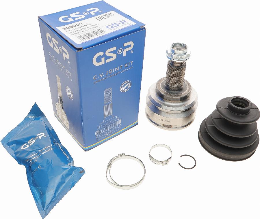 GSP 805001 - Kit giunti, Semiasse www.autoricambit.com