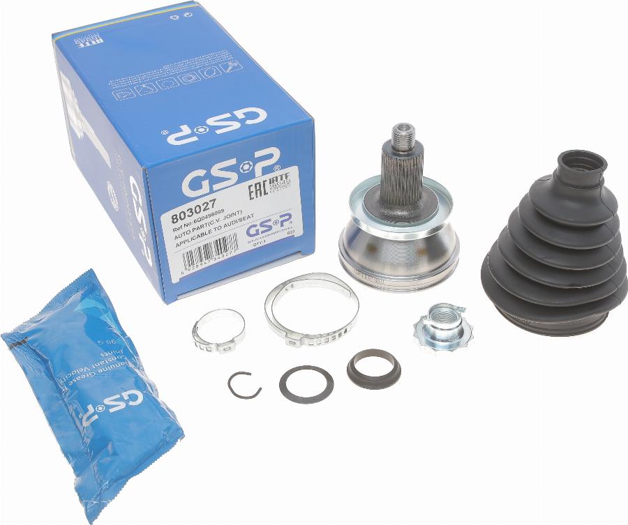 GSP 803027 - Kit giunti, Semiasse www.autoricambit.com