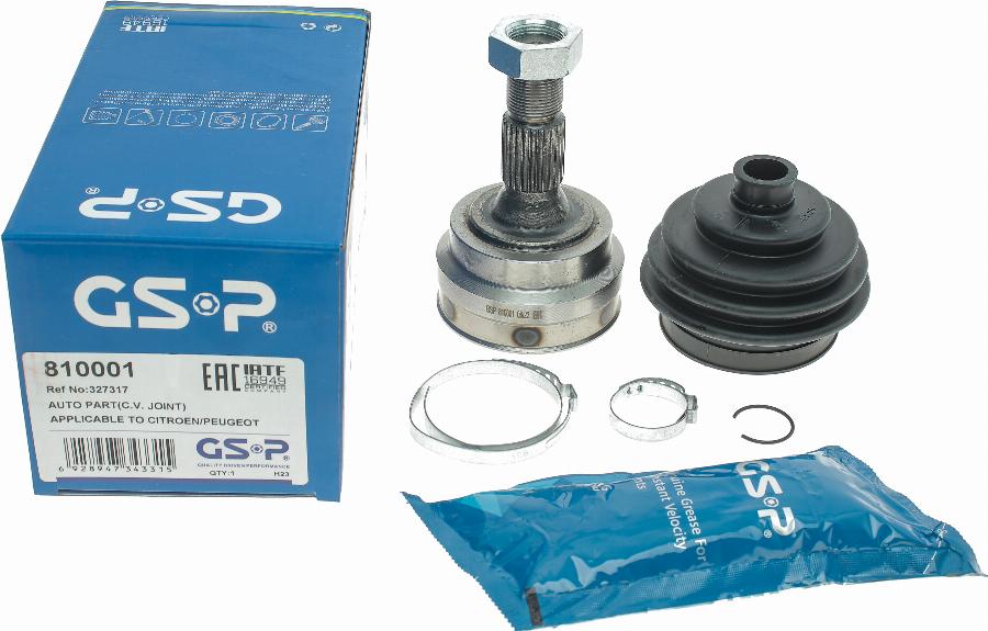 GSP 810001 - Kit giunti, Semiasse www.autoricambit.com