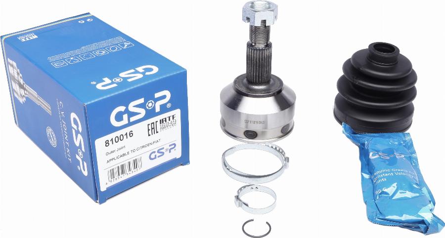 GSP 810016 - Kit giunti, Semiasse www.autoricambit.com