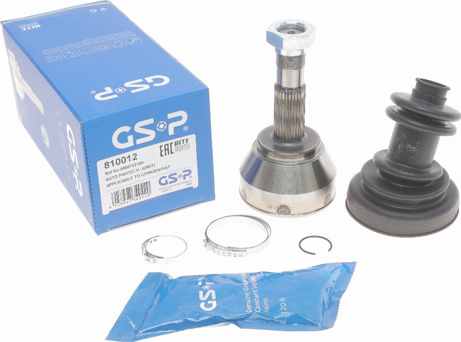 GSP 810012 - Kit giunti, Semiasse www.autoricambit.com