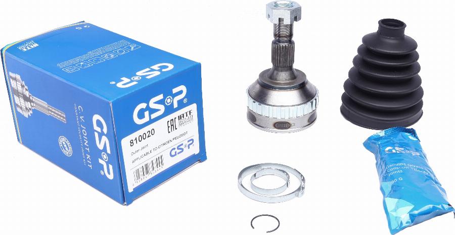 GSP 810020 - Kit giunti, Semiasse www.autoricambit.com