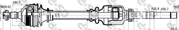 GSP 245153 - Albero motore/Semiasse www.autoricambit.com