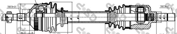 GSP 245178 - Albero motore/Semiasse www.autoricambit.com