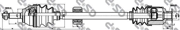 GSP 250205 - Albero motore/Semiasse www.autoricambit.com