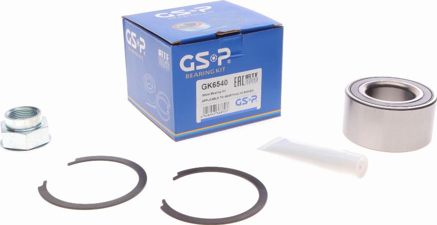 GSP GK6540 - Kit cuscinetto ruota www.autoricambit.com