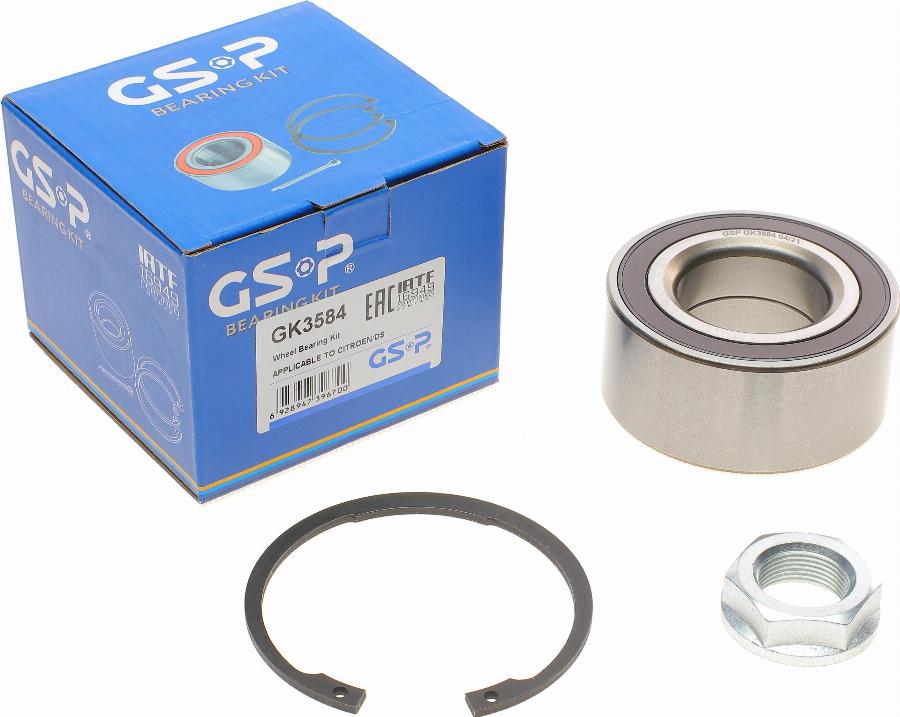 GSP GK3584 - Kit cuscinetto ruota www.autoricambit.com