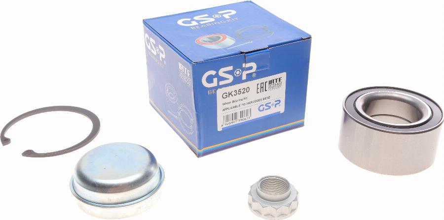 GSP GK3520 - Kit cuscinetto ruota www.autoricambit.com