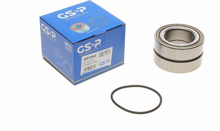 GSP GK3664 - Kit cuscinetto ruota www.autoricambit.com