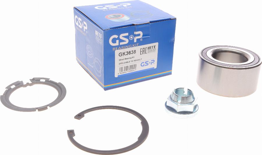 GSP GK3638 - Kit cuscinetto ruota www.autoricambit.com