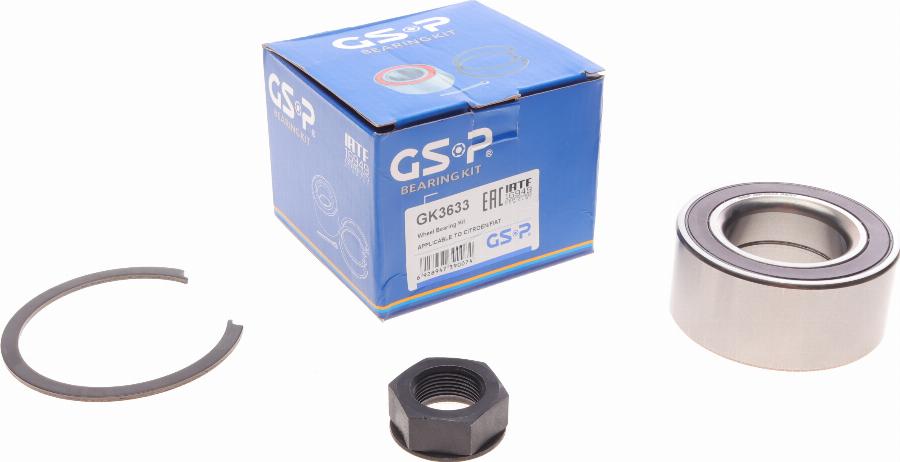 GSP GK3633 - Kit cuscinetto ruota www.autoricambit.com