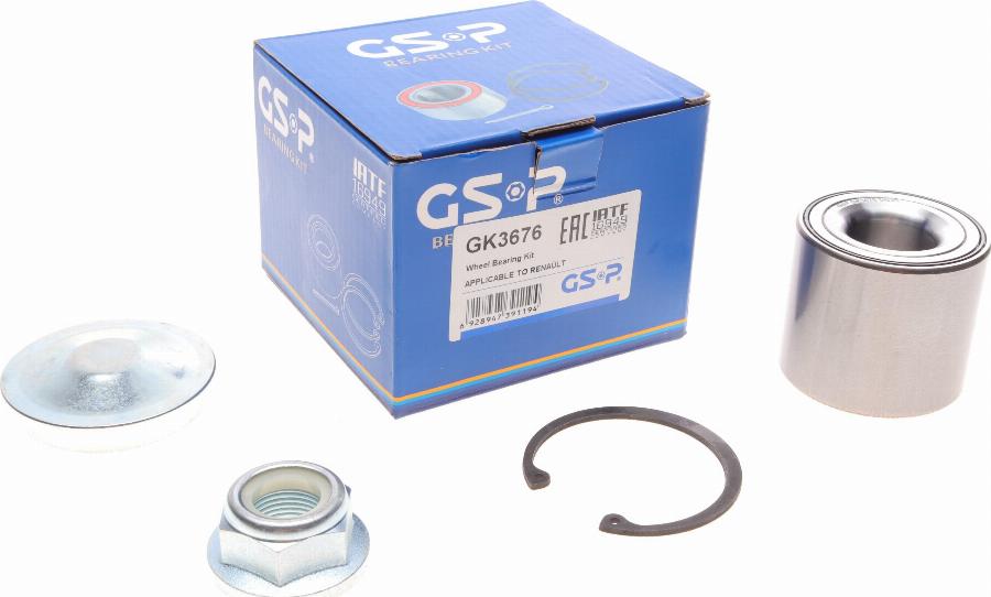 GSP GK3676 - Kit cuscinetto ruota www.autoricambit.com