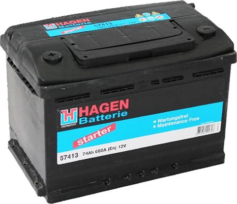 Hagen 57413 - Batteria avviamento www.autoricambit.com