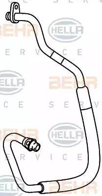 HELLA 9GS 351 337-791 - Condotto alta pressione, Climatizzatore www.autoricambit.com