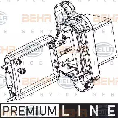 HELLA 9ML 351 332-361 - Resistenza, Ventilatore abitacolo www.autoricambit.com