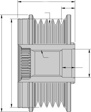 HELLA 9XU 358 039-091 - Puleggia cinghia, Alternatore www.autoricambit.com