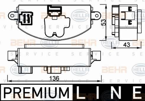 HELLA 5HL 351 332-471 - Regolatore, Ventitlatore abitacolo www.autoricambit.com