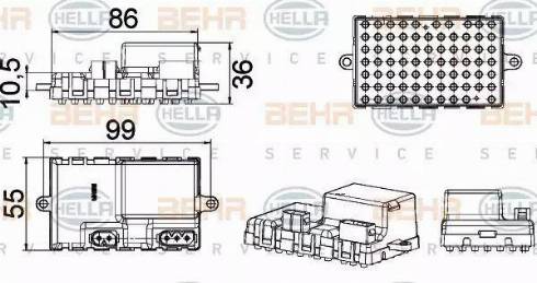 HELLA 5HL 351 321-211 - Regolatore, Ventitlatore abitacolo www.autoricambit.com