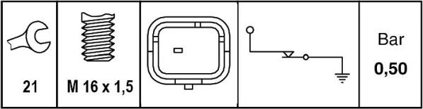 HELLA 6ZL 010 964-011 - Sensore, Pressione olio www.autoricambit.com