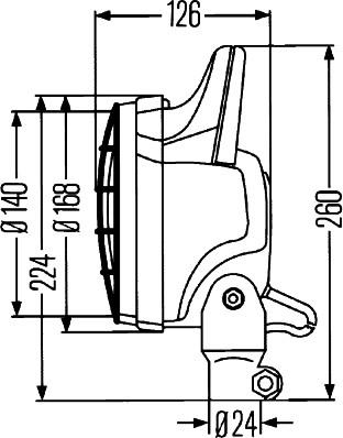 HELLA 1G4 003 470-141 - Faro da lavoro www.autoricambit.com