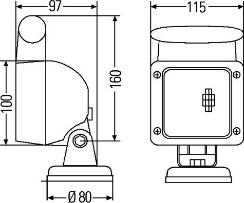 HELLA 1GA 007 506-667 - Faro da lavoro www.autoricambit.com