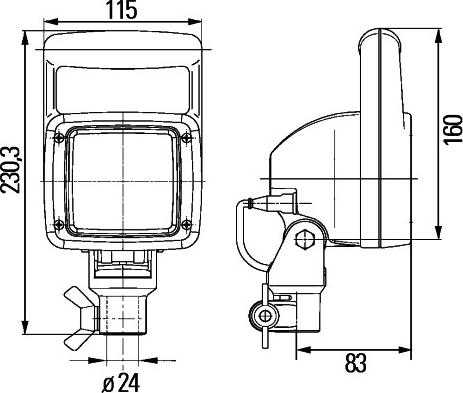 HELLA 1GA 007 506-681 - Faro da lavoro www.autoricambit.com