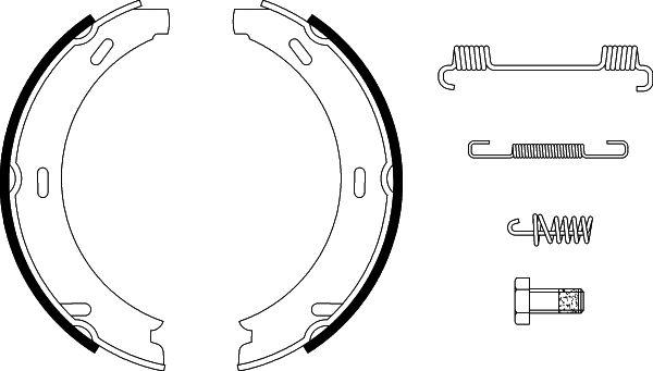 HELLA 8DA 355 050-441 - Kit ganasce, Freno stazionamento www.autoricambit.com