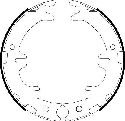 HELLA 8DA 355 050-541 - Kit ganasce, Freno stazionamento www.autoricambit.com