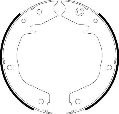 HELLA 8DA 355 050-701 - Kit ganasce, Freno stazionamento www.autoricambit.com