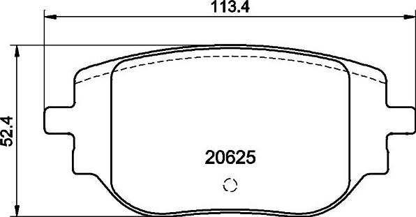 HELLA 8DB 355 044-341 - Kit pastiglie freno, Freno a disco www.autoricambit.com