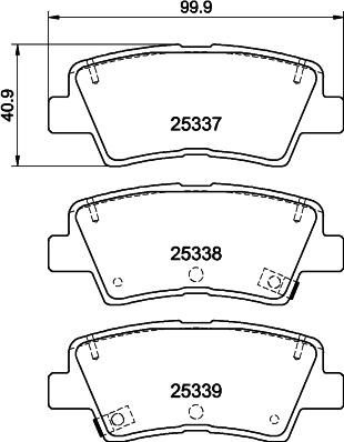 HELLA 8DB 355 044-731 - Kit pastiglie freno, Freno a disco www.autoricambit.com