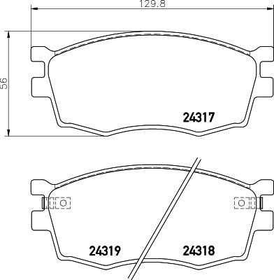 HELLA 8DB 355 045-211 - Kit pastiglie freno, Freno a disco www.autoricambit.com