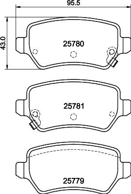 HELLA 8DB 355 040-611 - Kit pastiglie freno, Freno a disco www.autoricambit.com