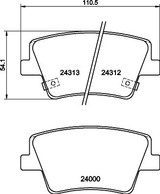 HELLA 8DB 355 040-041 - Kit pastiglie freno, Freno a disco www.autoricambit.com